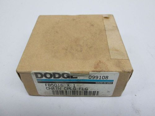 NEW DODGE RELIANCE 099108 FB5016 X 1 COUPLING FLG CHAIN 1 IN SPROCKET D260092