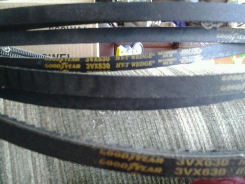 2 lot goodyear 3vx630 hy-t wedge belt good year 3/8 for sale