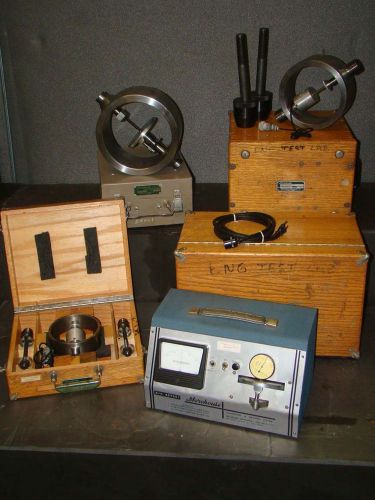 Morehouse calibrating &amp; weighing system balancing instrument with test rings for sale
