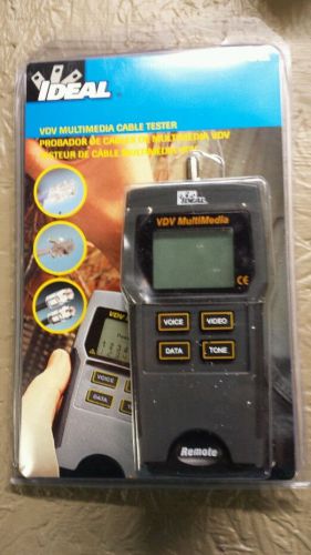 Ideal vdv multimedia cable tester for sale