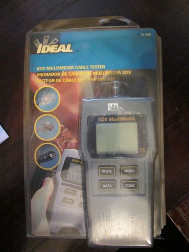 NEW NEVER OPENED Ideal Industries 33-856 VDV MultiMedia Cable Tester