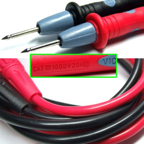 AC DC 1000V 20A MULTIMETER TEST PROBE Clamp Meter Cable