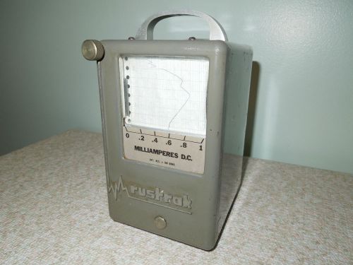 Rustrak Model A Chart Recorder 0 - 1 Milliamperes Meter Vintage Test Equipment
