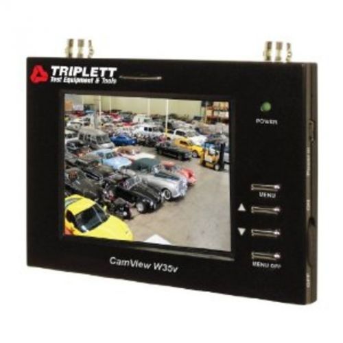 Triplett  3.5 Inch Video Wrist Monitor w 12VDC, Loopthru BNC, &amp; Carrying Case