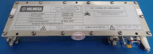 Milmega Power Amplifier AS0825-1M, 0.8 - 2.5 GHz, 1 W