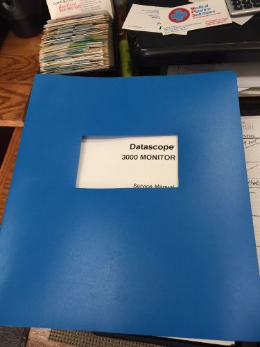 Datascope 3000 Monitor Service Manual