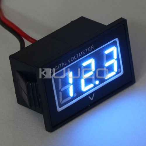 Waterproof monitor 12v 24v battery meter 3.0-30v dc auto gauge digital voltmeter for sale