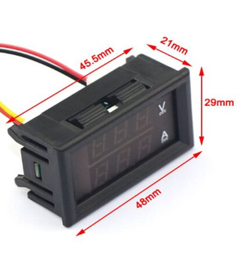 Practical New DC Digital Voltmeter Ammeter LED Amp Volt Meter + Current Shunt