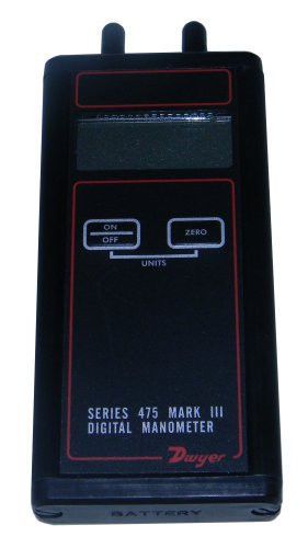 DWYER INSTRUMENTS 475-4-FM, Handheld Manometer, 0 to 10.00 PSI