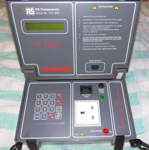 RS COMPONENTS SEAWARD  IT 1000 Appliance Tester