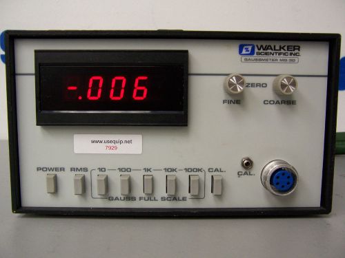 7929 walker scientific mg-3d gaussmeter for sale
