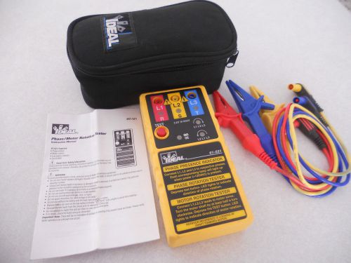 Ideal phase rotation tester model 61-521 used twice w case and inst for sale
