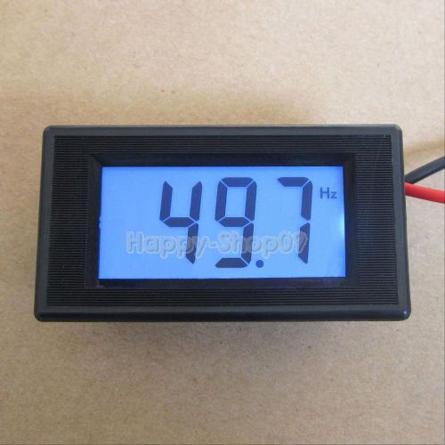 Mini 10-199.9Hz Blue LCD Digital Frequency Panel Digital Meter Gauge AC 80-300V