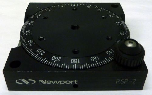 NEWPORT RSP-2 360 DEGREE CONTINUOUS ROTATION OPTICAL LENS MIRROR STAGE MOUNT