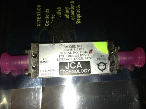 BRAND NEW JCA48-4111B1 RF Amplifier 4-8.6GHz 34dB C-band Data Sheet included