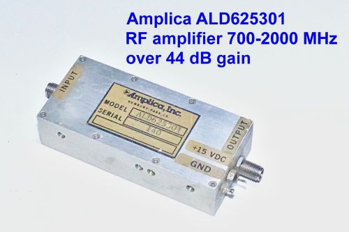 Amplica 700 to 2000 MHz 44 dB gain amplifier. Tested and guaranteed. Ships free.