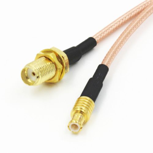 SMA female jack to MCX straight male plug  RG316 Pigtail RF Cable 15CM
