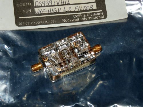 UHF High LP Filter Assembly 1990&#039;s Rockwell Collins    (D4BoxA0