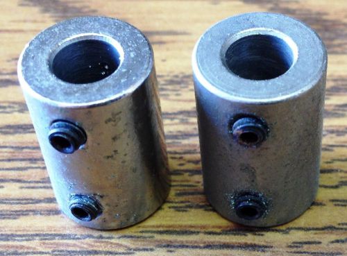 LOT OF 2 - 1/4&#034; INCH SHAFT COUPLERS Ham radio Extender transmitter motor