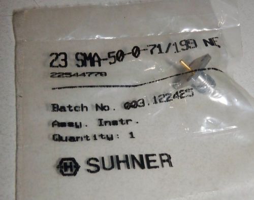 NEW HUBER + SUHNER 22544778 23 SMA-50-0-71/199 NE RF COAXIAL CONNECTOR
