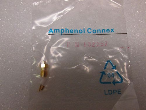 Amphenol SMA Straight Solder Jack for .047 Semi-Rigid, 50 Ohm connector Gold