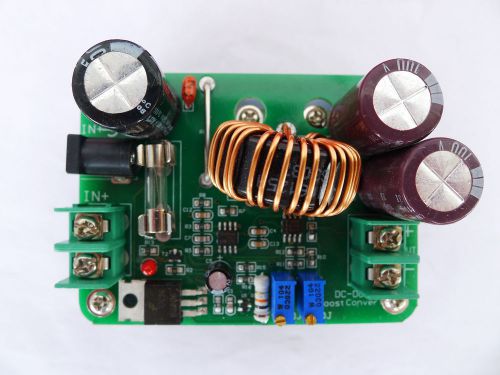 2pcs Boost DC-DC Converter Power Supply Step-up Module 10-60V to 12-80V 600W fin