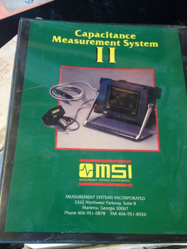 MSI Capacitance Measurement System II Electronic Bore Gauge