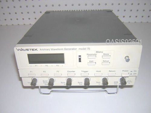 Wavetek 75 arbitrary waveform generator with option 001 ieee &amp; manual for sale