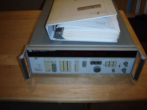 AS-IS HP 3335A SYNTHESIZER/ LEVEL GENERATOR  plus Operating/Service Manual