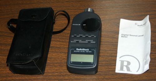 REALISTIC DIGITAL SOUND LEVEL METER RadioShack 33-2055 + SOFT CASE &amp; MANUAL