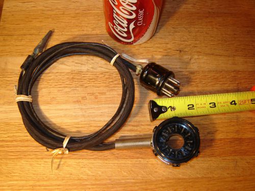 Vintage tube testing adapter cable w/ clamp amphenol 12pins to 8 pins - rare! for sale