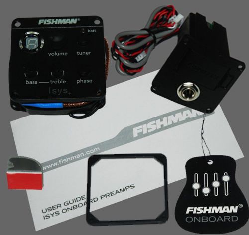 Free shipping fishman &#034;isys +&#034; acoustic guitar pickup preamp eq tuner for sale