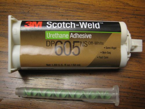 ONE NEW 3M SCOTCH-WELD EPOXY ADHESIVE DP-605 1.6 OZ WITH MIXING NOZZLE MSRP 40 $