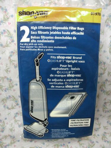 SHOP-VAC, Disposable Collection Bags For EasyLift Upright Vac, Part# 91978