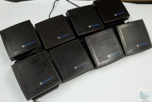 Lot of 8 motorola apx xtl spectra hsn4018b radio speakers - 5 mounting brackets for sale