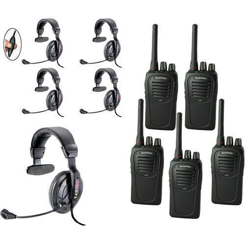 SC-1000 Radio Eartec 5-User Two-Way Radio with Proline Single Inline PSSC5000IL