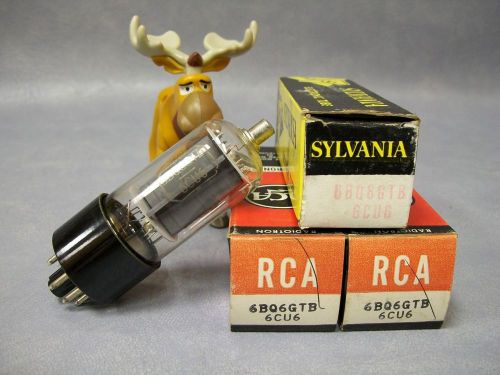6BQ6GTB / 6CU6 Vacuum Tubes  Lot of 3  RCA / Sylvania