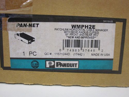 Panduit WMPH2E Cable Management Duct Horizontal. 3.5hx20wx9d Extd Cover-2 Clips