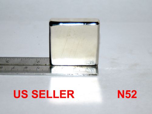 N52 Nickel Plated 40x40x10mm Strongest Neodymium Rare-Earth Block Magnet