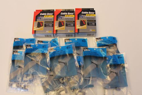 *LOT of 14 Pkgs* Cable Boss 5/16” Insulated Staples MPS-2080 &amp; SEU Cable Staples