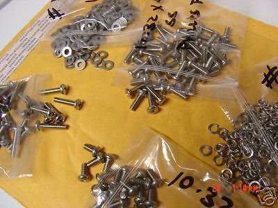 Assorted 10-32 Stainless Hardware