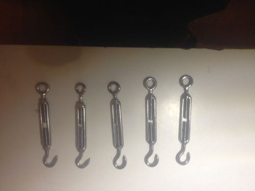 50 Wire Cable M5 Hook &amp; Eye Turnbuckle Stainless Steel 304