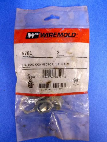 Wiremold 5781 stl box connector 1/2&#034; galv for sale