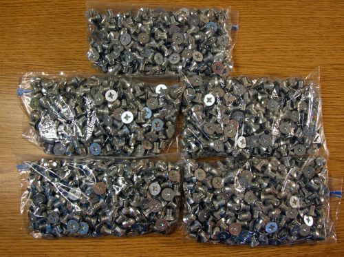 1000 pcs. 1/4&#034;-20 x 3/8&#034; machine screws, phillips, flat head, stainless steel for sale