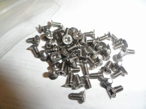 6-32 X 5/16&#034; Long Stainless Phillips Flat Head Screws, MS24693-C25