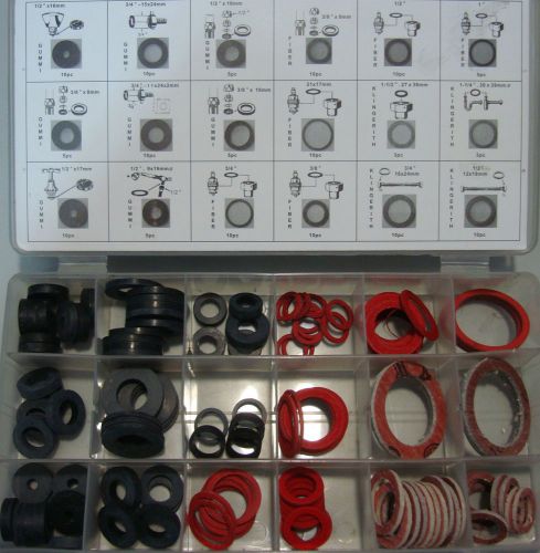 RUBBER SEALING WASHER 141 PCS ASSORTMENT IN BOX