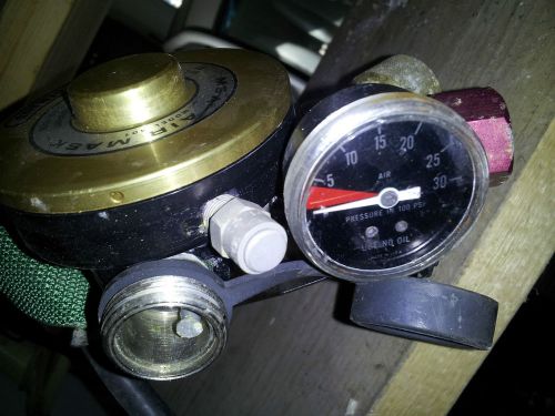 Vintage msa pressure demand model 401 air pack scba gauges for sale