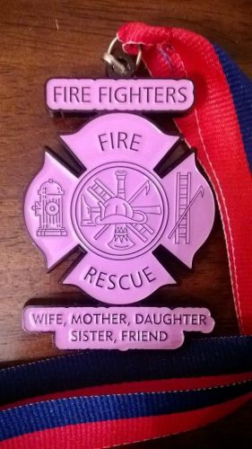 Fire Fighter medallion pink