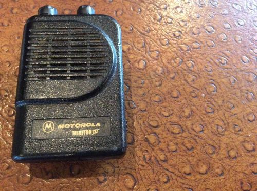Motorola Minitor 3 with Stored Voice and charger.
