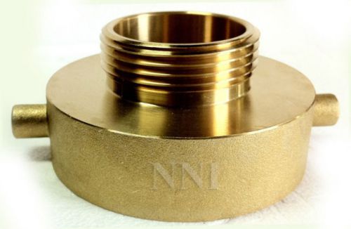 BRASS NST REDUCER 2-1/2&#034; x 1-1/2&#034; FIRE HOSE or HYDRANT  ADAPTER